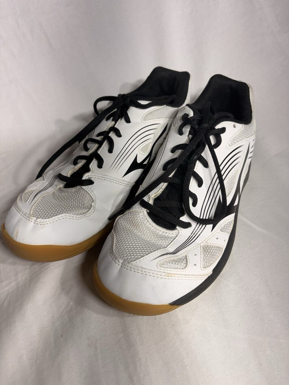 Women's Mizuno Cyclone Speed 3 Volleyball Shoes White & Black Size 9.5